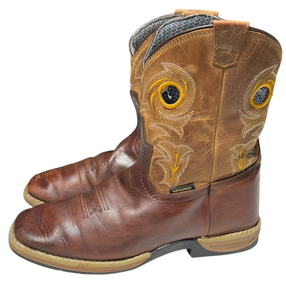 Dan Post Kids Western Boots - Brown and Tan